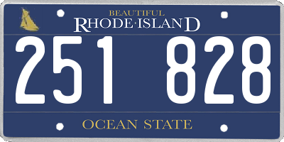RI license plate 251828