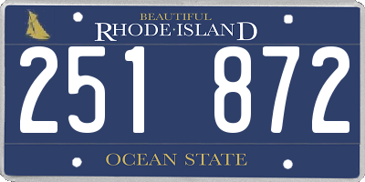 RI license plate 251872
