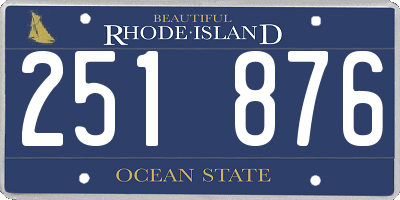 RI license plate 251876