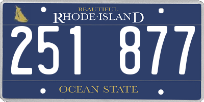RI license plate 251877