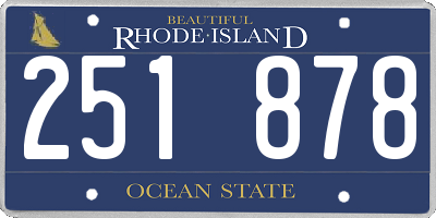 RI license plate 251878