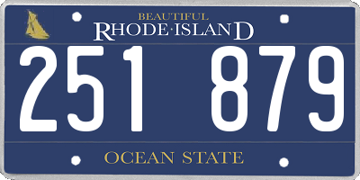 RI license plate 251879
