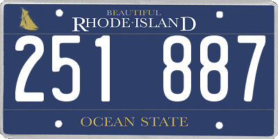 RI license plate 251887