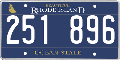 RI license plate 251896