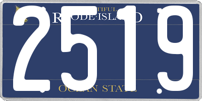 RI license plate 2519
