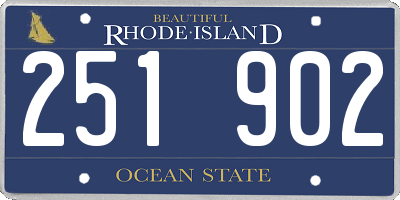 RI license plate 251902
