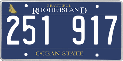 RI license plate 251917