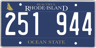 RI license plate 251944