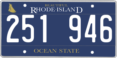 RI license plate 251946