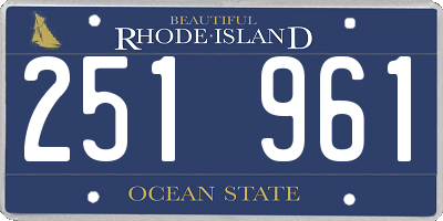 RI license plate 251961