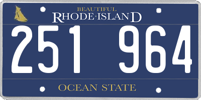 RI license plate 251964