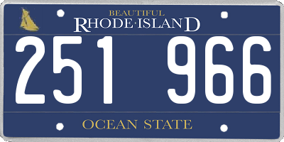 RI license plate 251966