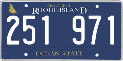 RI license plate 251971