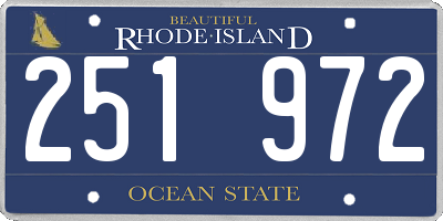 RI license plate 251972