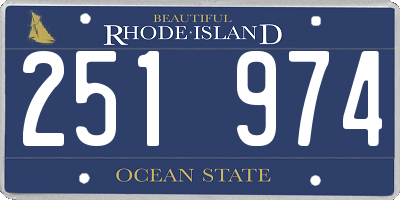 RI license plate 251974