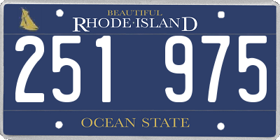 RI license plate 251975