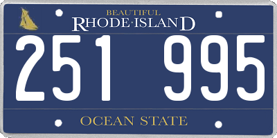 RI license plate 251995