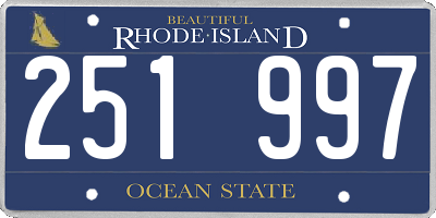 RI license plate 251997