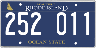 RI license plate 252011