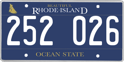 RI license plate 252026