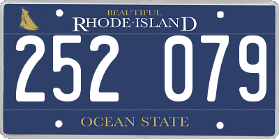 RI license plate 252079