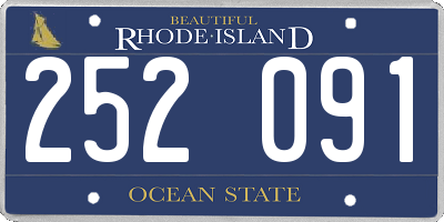 RI license plate 252091