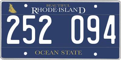 RI license plate 252094
