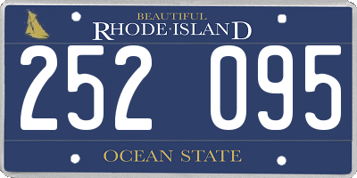 RI license plate 252095