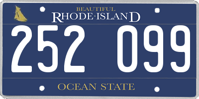 RI license plate 252099