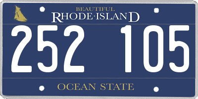 RI license plate 252105