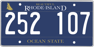 RI license plate 252107
