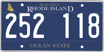 RI license plate 252118