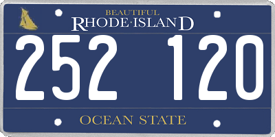 RI license plate 252120