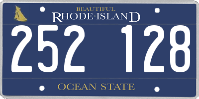 RI license plate 252128