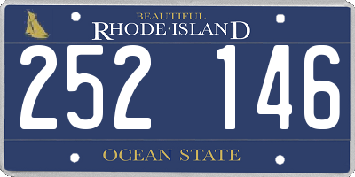 RI license plate 252146