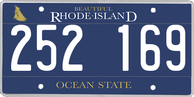 RI license plate 252169