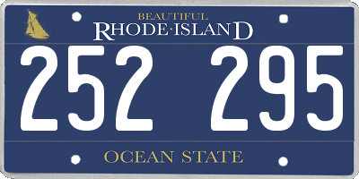 RI license plate 252295