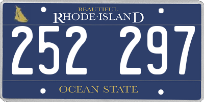 RI license plate 252297