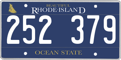 RI license plate 252379
