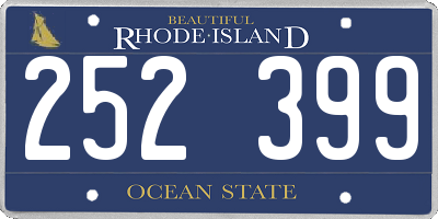 RI license plate 252399