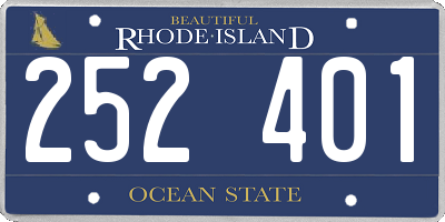 RI license plate 252401