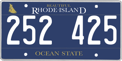 RI license plate 252425