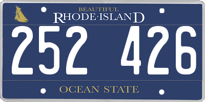 RI license plate 252426