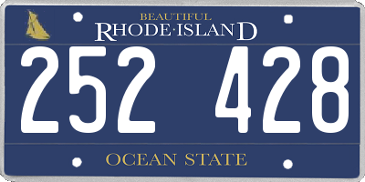 RI license plate 252428