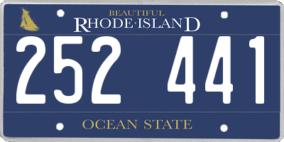 RI license plate 252441