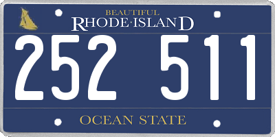 RI license plate 252511