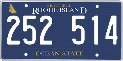 RI license plate 252514