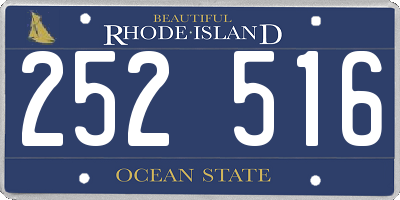 RI license plate 252516