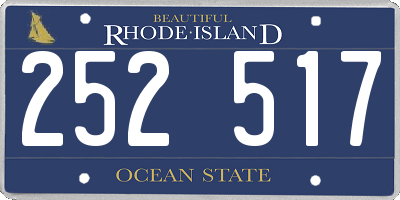 RI license plate 252517