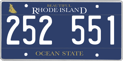 RI license plate 252551